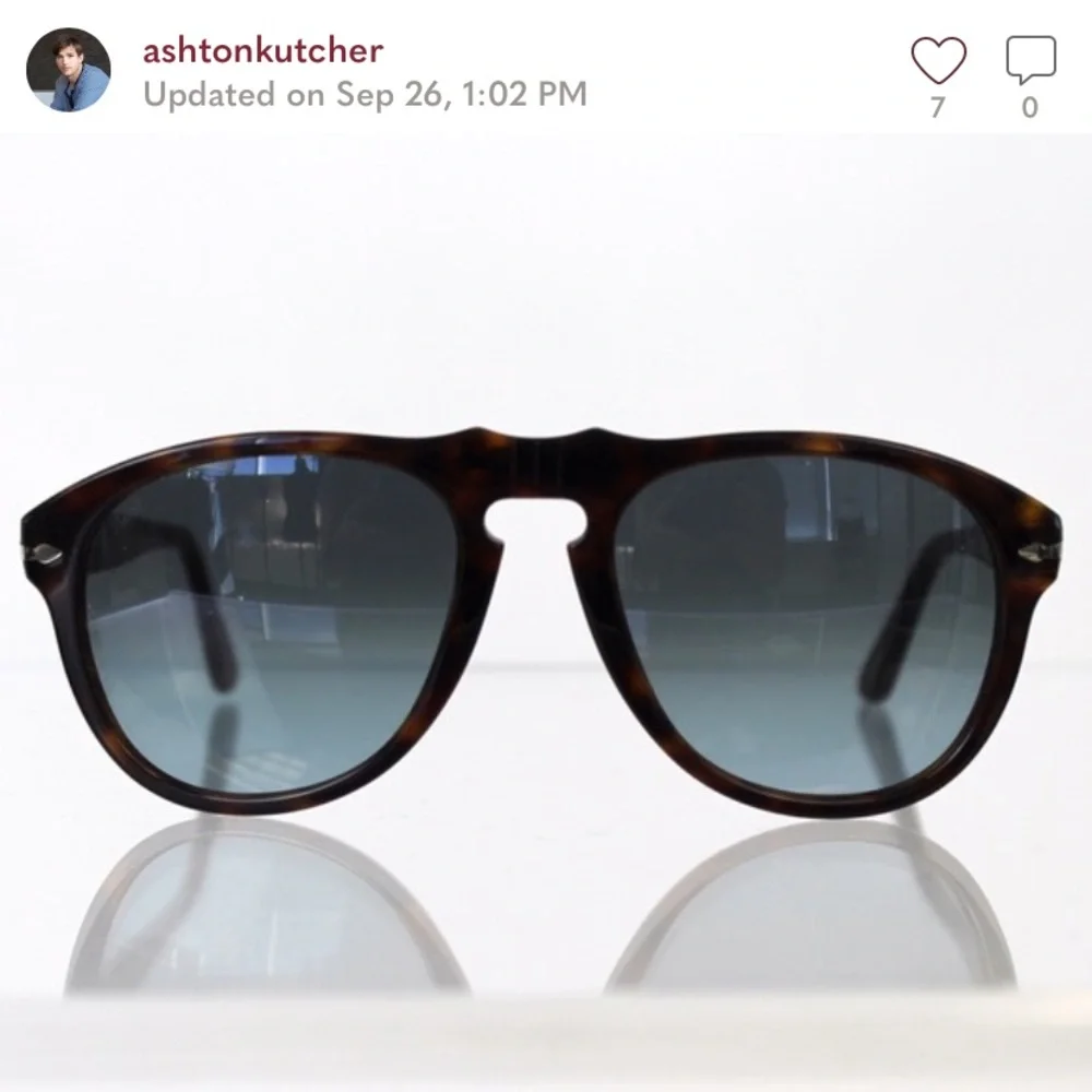 Ashton Kutcher Tortoiseshell Aviators bought from @ashtonkutcher closet